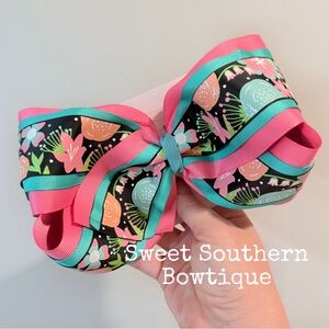 Mod Spring Floral Boutique Jumbo Hair Bow